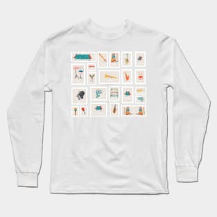 musical stamps Long Sleeve T-Shirt